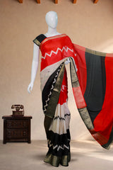 Black Semi Jute silk