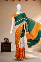 Mango Yellow Semi Jute silk