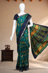 Teal Blue Kota Cotton