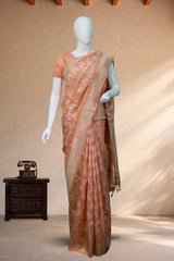 Peach Tissue-Banarasi