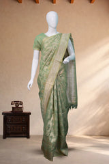 Pista Green Tissue-Banarasi