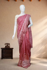 Onion Pink Tissue -Chikankari