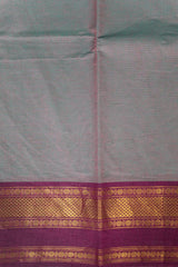Tower Plain Pure Cotton Saree (Without Blouse)