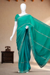 Turquoise Blue Space Silk
