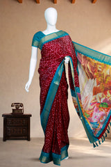 Wine Pink Dola Silk