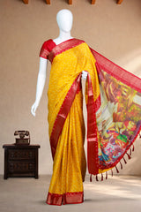 Yellow Dola Silk