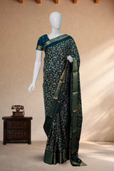 Navy Blue Art Silk