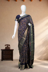 Teal Blue Art Silk