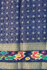 Navy Blue Banarasi Art Silk