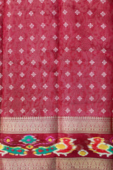 Wine Pink Banarasi Art Silk