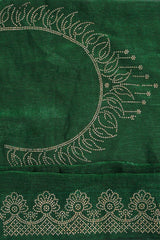 Bottle Green Space Silk
