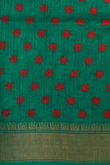 Dark Green Dola Silk