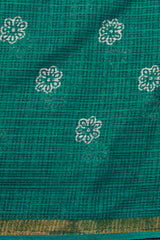 Emarald Green Kota Rich Pallu