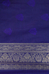 Deep Purple Georgette Banarasi