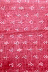 Coral Pink Jute Silk