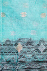 Aqua Blue Kota Cotton