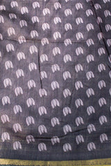 Lilac Linen with Floral Print
