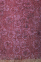 Maroon Linen Chanderi
