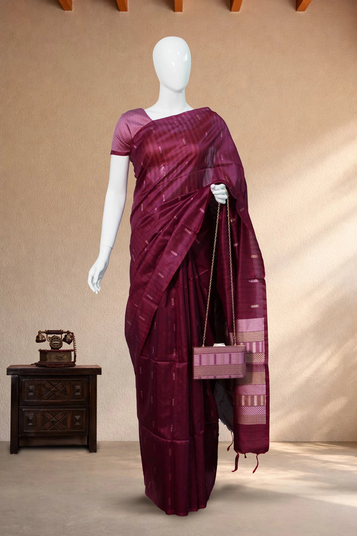 Purple Matka Silk