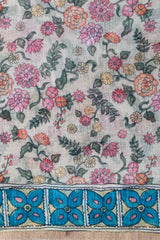 Brown-Tan Linen Chanderi