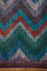 Teal blue Linen Cotton