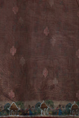 Maroon Tissue Organza
