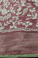 Onion Pink Tissue -Chikankari