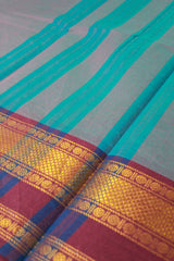 Tower Plain Pure Cotton Saree (Without Blouse)