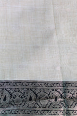 Black Tussar Silk