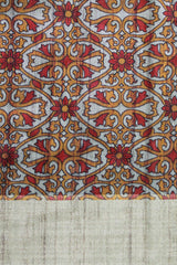 Coffee Brown Tussar Silk