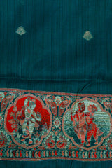 Forest Green Tussar Silk