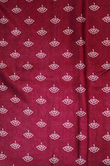Mulberry Red Viscose Chanderi