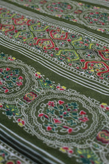 Olive Green Art Silk