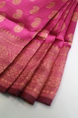 Purple Banarasi Art Silk