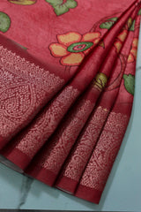 Mulberry Red Chiffon