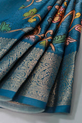 Ocean Blue Chiffon