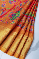 Golden Yellow Dola Silk