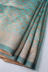 Ice Blue Semi-Banaras
