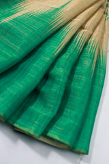 Emarald Green Jute Silk