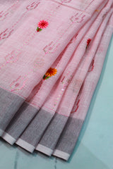 Baby Pink Linen Cotton