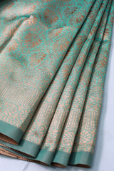 Moss Green Semi-Banarasi