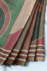 Multicolour Linen with Floral Print