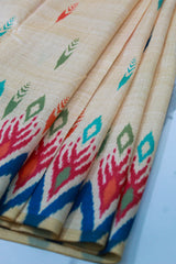 Beige Pochampally Cotton