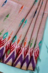 Onion Pink Pochampally Cotton