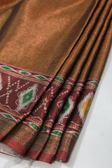 Honey Brown Pochampally Ikkat