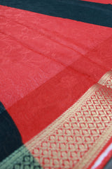 Black Semi Jute silk