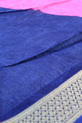 Royal Pink Semi Jute silk