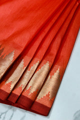 Chilli Red Tissue Silk