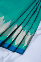 Turquoise Blue Tissue Silk