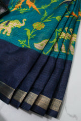 Teal Blue Kota Cotton